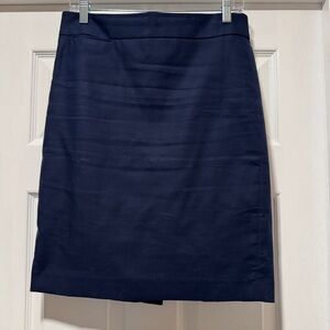 J.CREW FACTORY | pencil skirt navy blue size 4 style B9335
